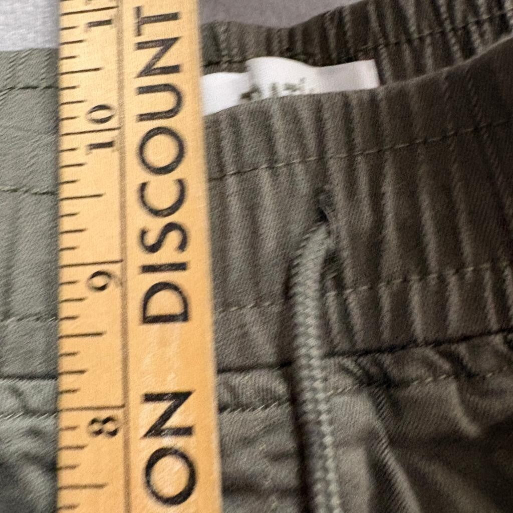 Telepatia Womens Cargo Jogger Pants Size 7/28 Olive Green Utility Elastic Waist