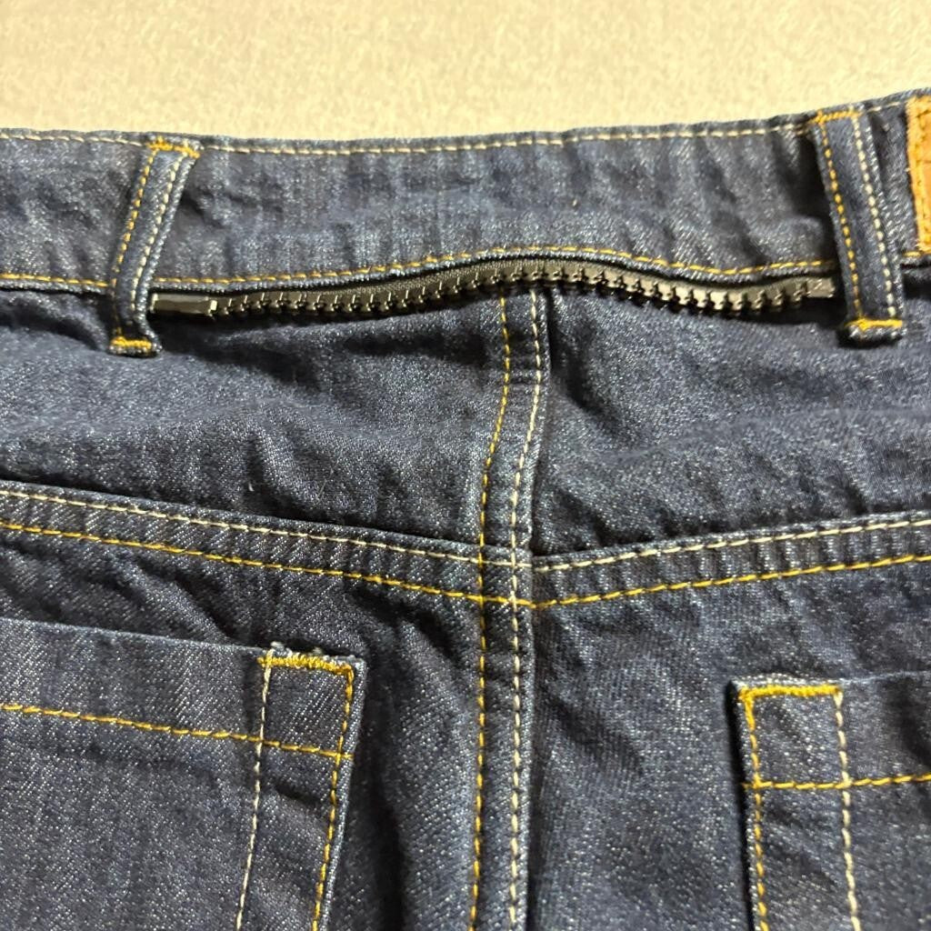 Iron Workers Kevlar Reinforced Motorcycle Riding Jeans Mens Size 6 Blue Denim