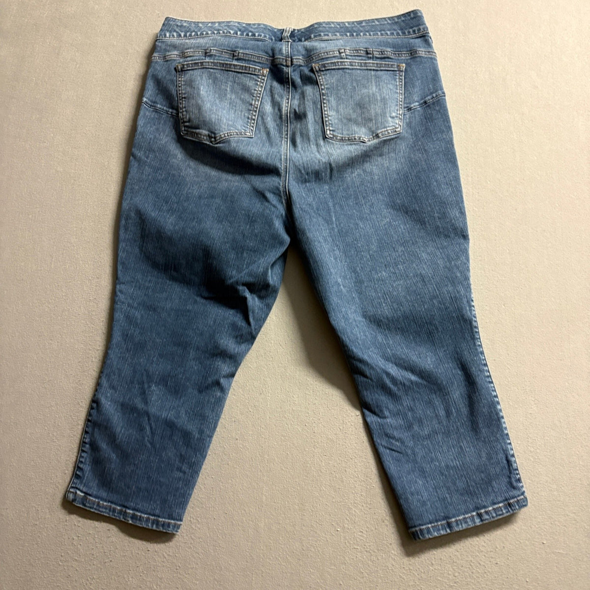 Torrid Crop Bombshell Skinny Jeans Womens 22 Blue Premium Stretch Denim Crop