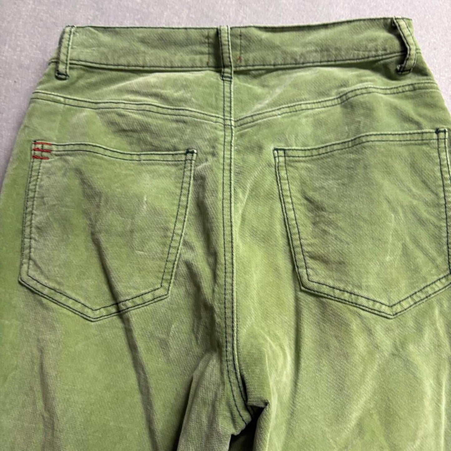 BDG Urban Outfitters Corduroy Pants Womens 28 Green High Rise Wide Leg Cropped