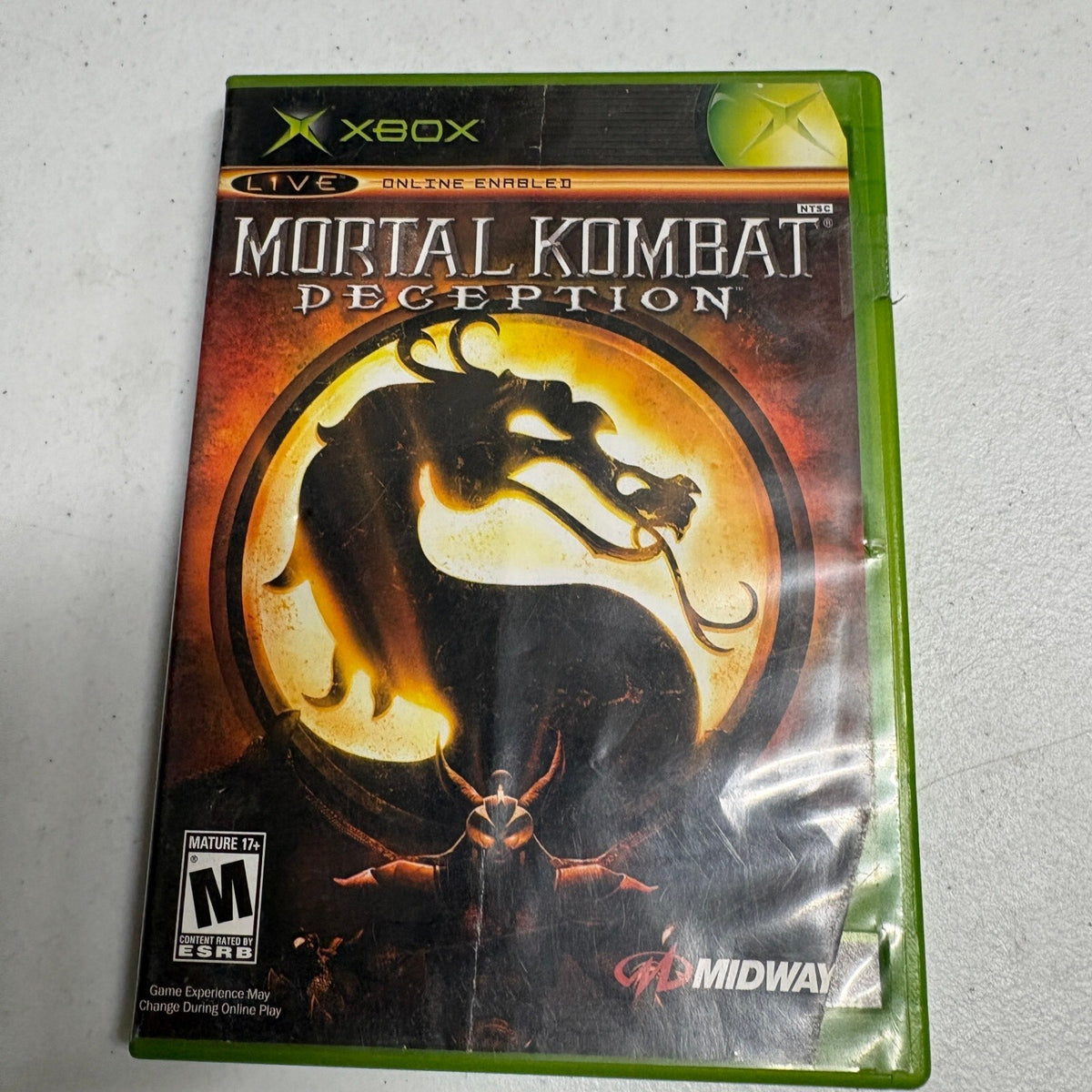 Mortal Kombat Deception Original Xbox Complete CIB Case Manual Disc Tested
