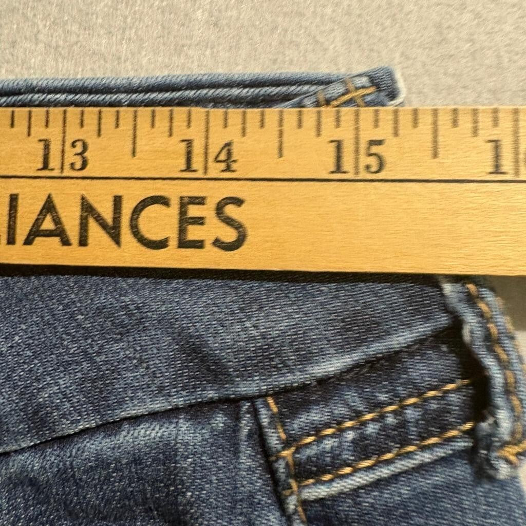 Seven7 Skinny Jeans Womens 8 Blue Denim Stretch Mid Rise Five Pocket