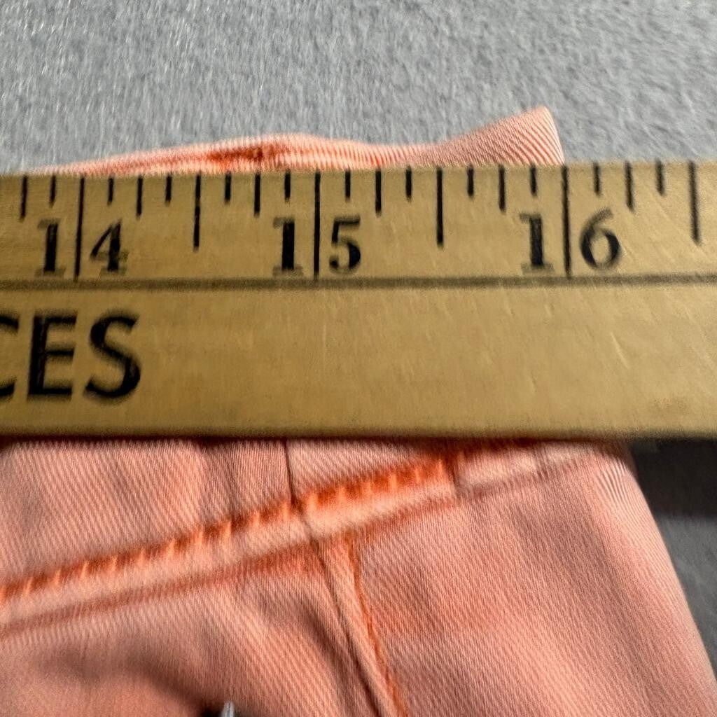 Pilcro and the Letterpress Hyphen Jeans Womens 28 Peach Coral Crop Stretch Denim