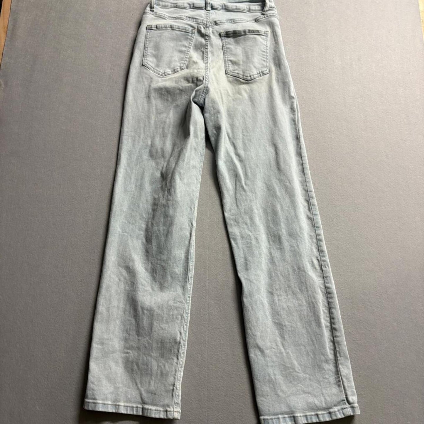 California Vintage Jeans Womens 27 Light Wash Denim Wide Leg High Rise Stretch