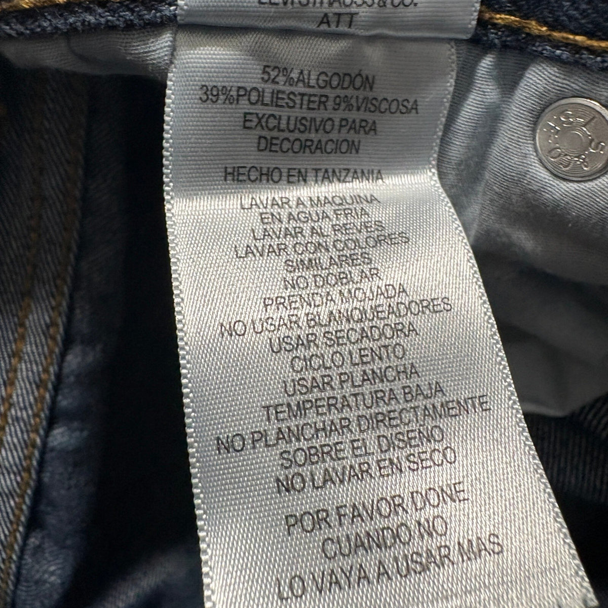 Levis 514 Straight Jeans Boys Size 16 Reg W28 L28 Dark Wash Blue Denim