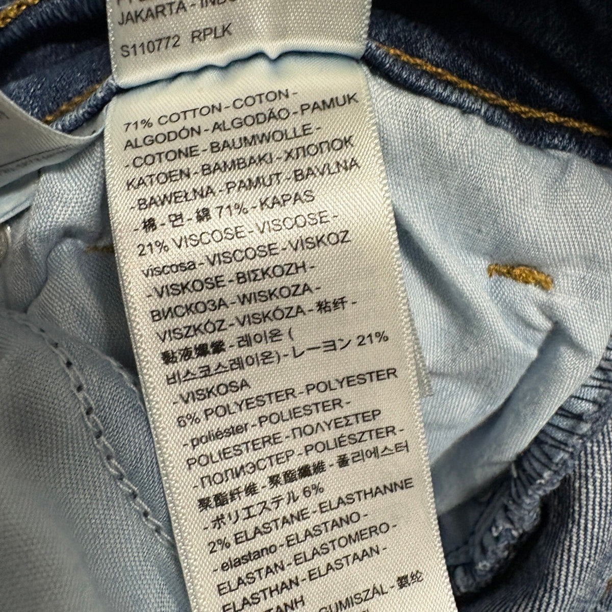 Levi's 724 High Rise Straight Jeans Womens 29 Blue Denim Raw Hem Cutoff W29 L29