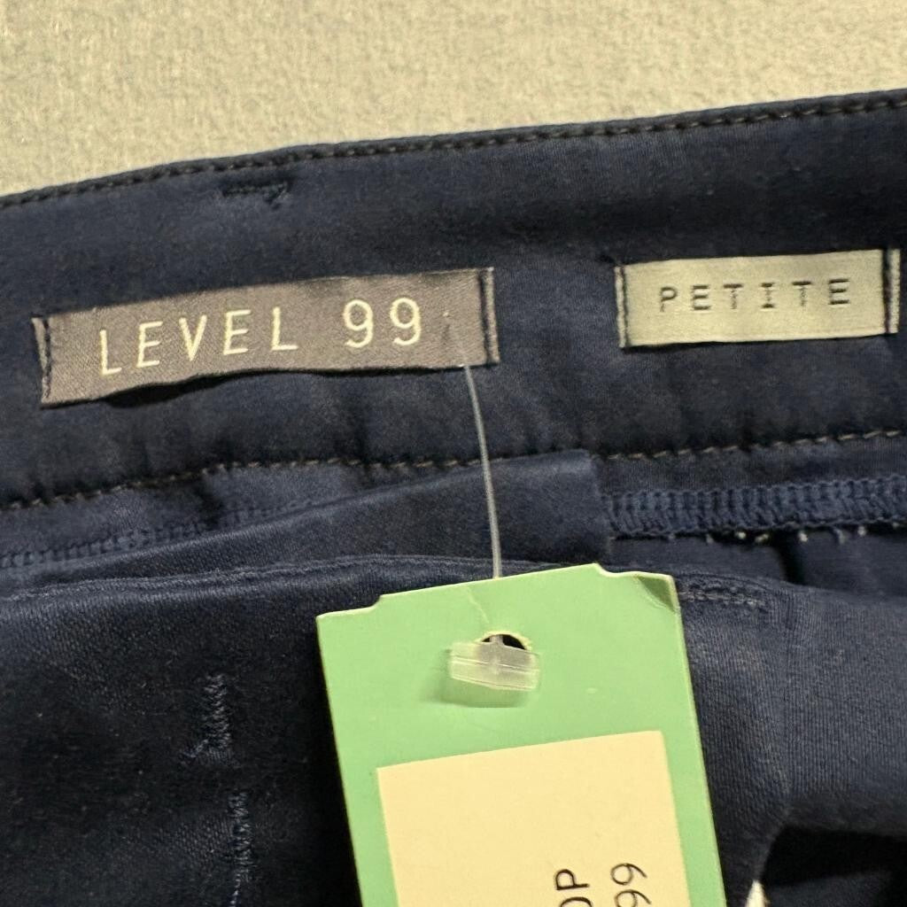 Level 99 Francis Straight Leg Pants Womens 25P Navy Blue Stretch Stitch Fix