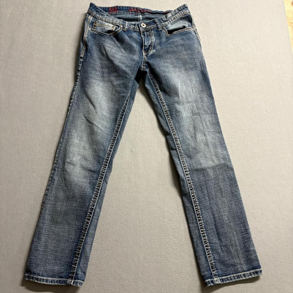 Axe & Crown Classic Straight Jeans Womens 30x30 Medium Wash Stretch Denim