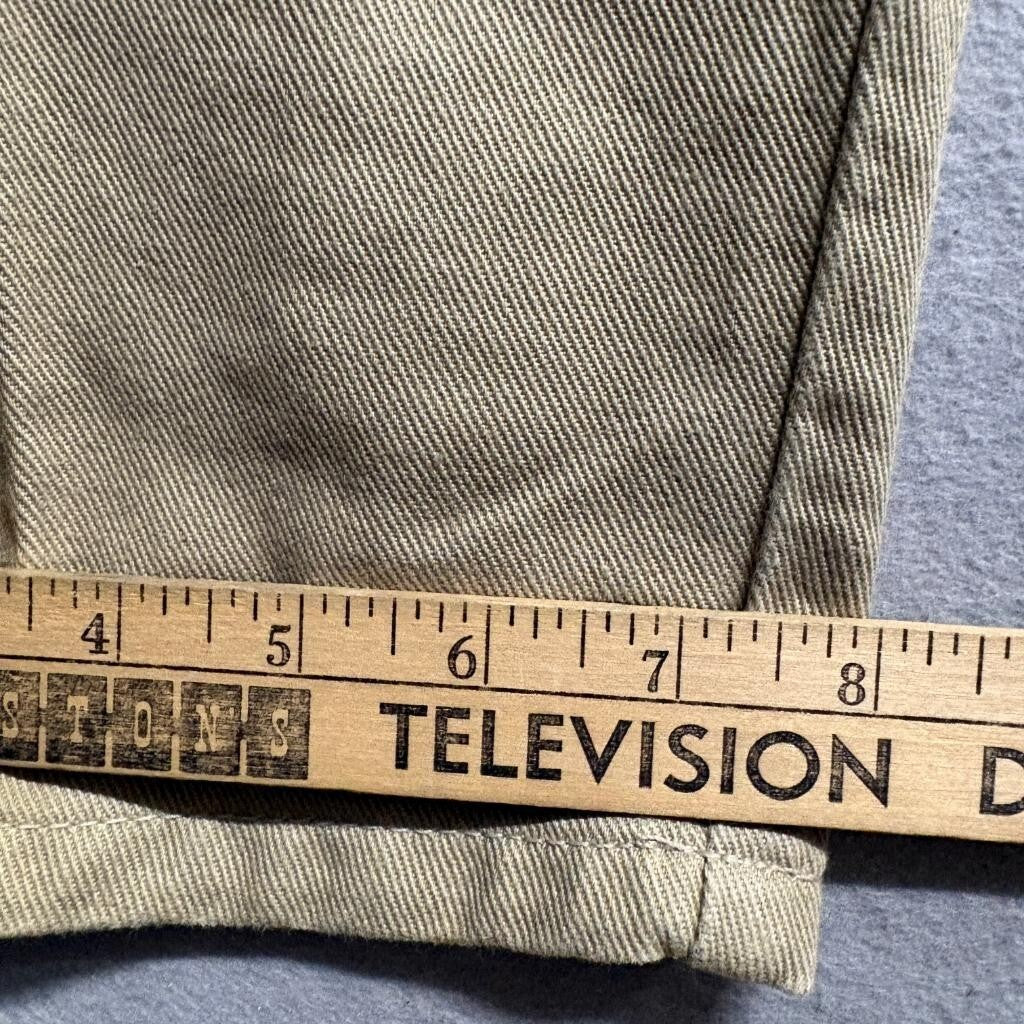 East Coast LAW Original Product Jeans Womens 38x32 Khaki Tan Denim Straight Leg