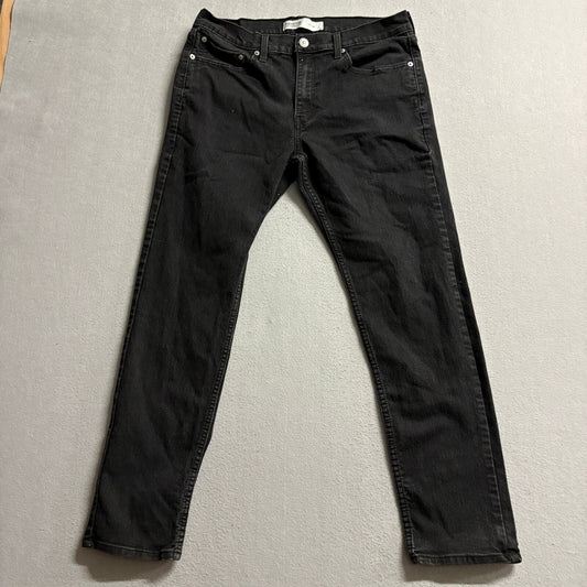Signature by Levi Strauss Co Mens S37 Slim Jeans Black Denim 32x28