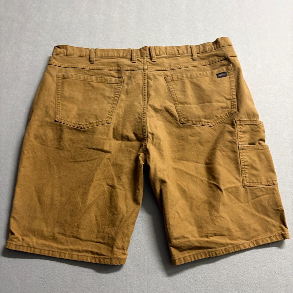 Genuine Dickies Mens Carpenter Shorts Size 44 Brown Cotton Blend Utility Work