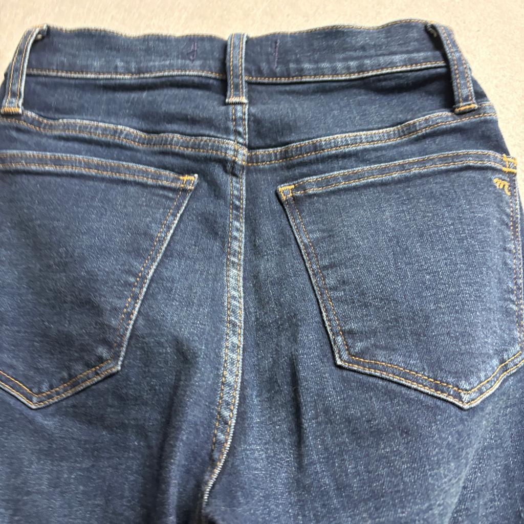 Madewell Skinny Flare Jeans Womens 24 Blue Denim High Rise Stretch