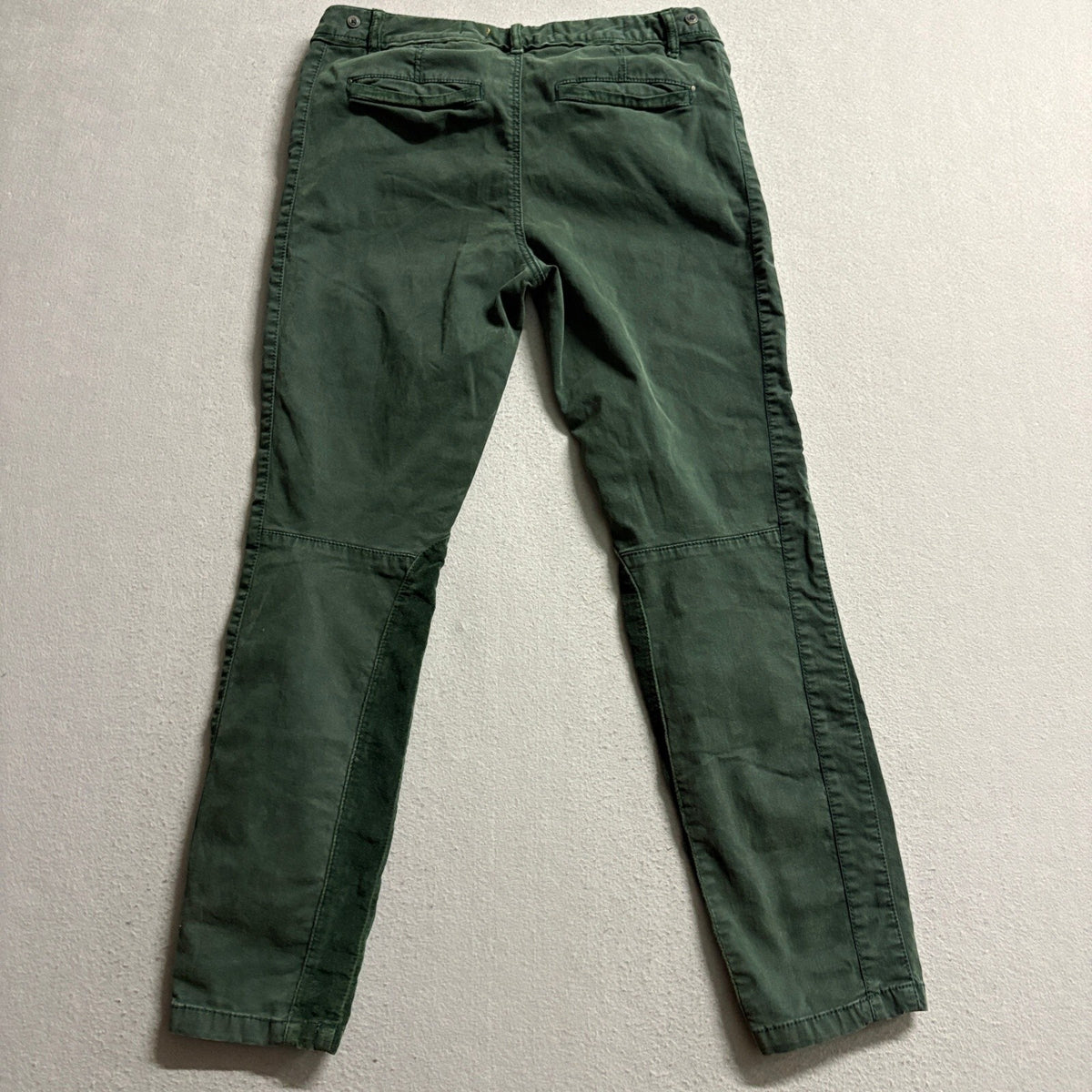 Pilcro and the Letterpress Pants Womens 6P Green Utility Moto Skinny