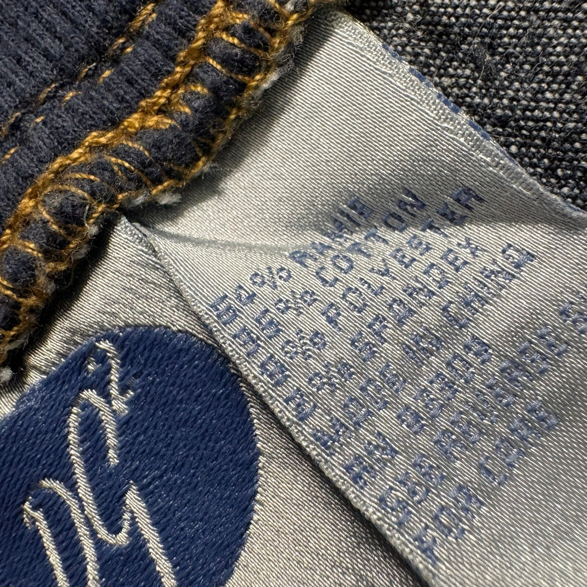 DG2 Diane Gilman Sailor Jeans Womens Large Blue Denim Stretch Pull On Wide Leg