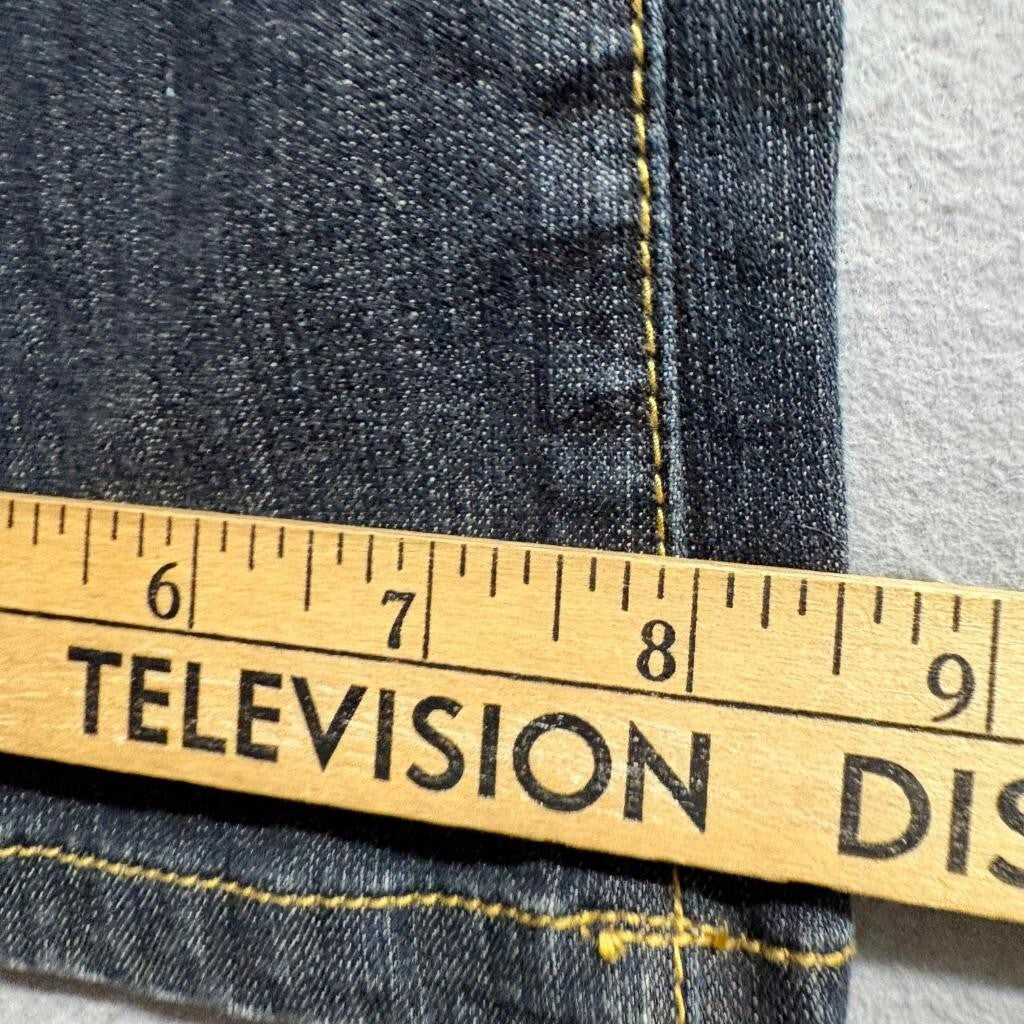 Mossimo Supply Co Bootcut Jeans Womens 15R Fit 6 Blue Denim Stretch Mid Rise