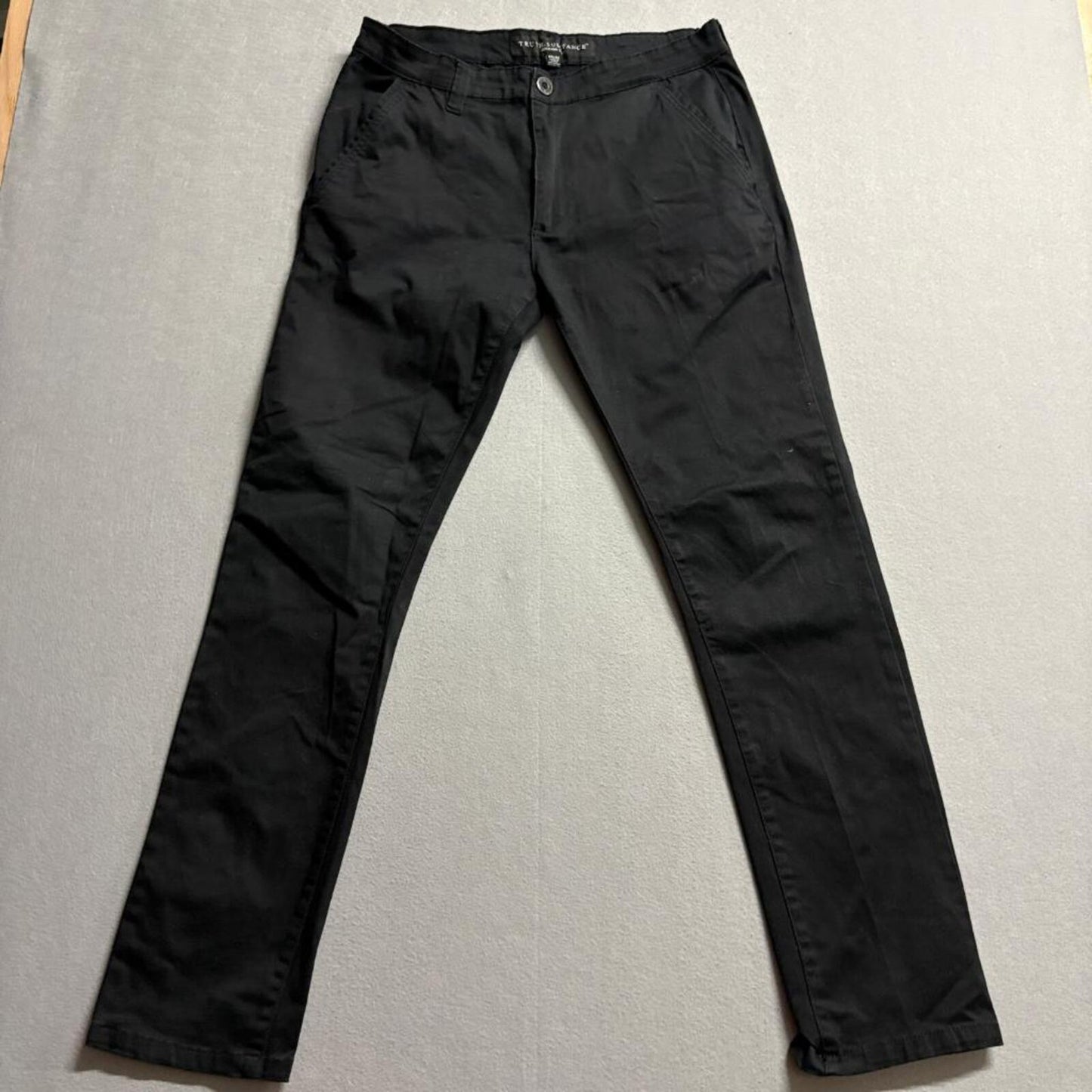Truth Substance Common Sense Pants Mens 34x32 Black Cotton Blend Stretch Chino