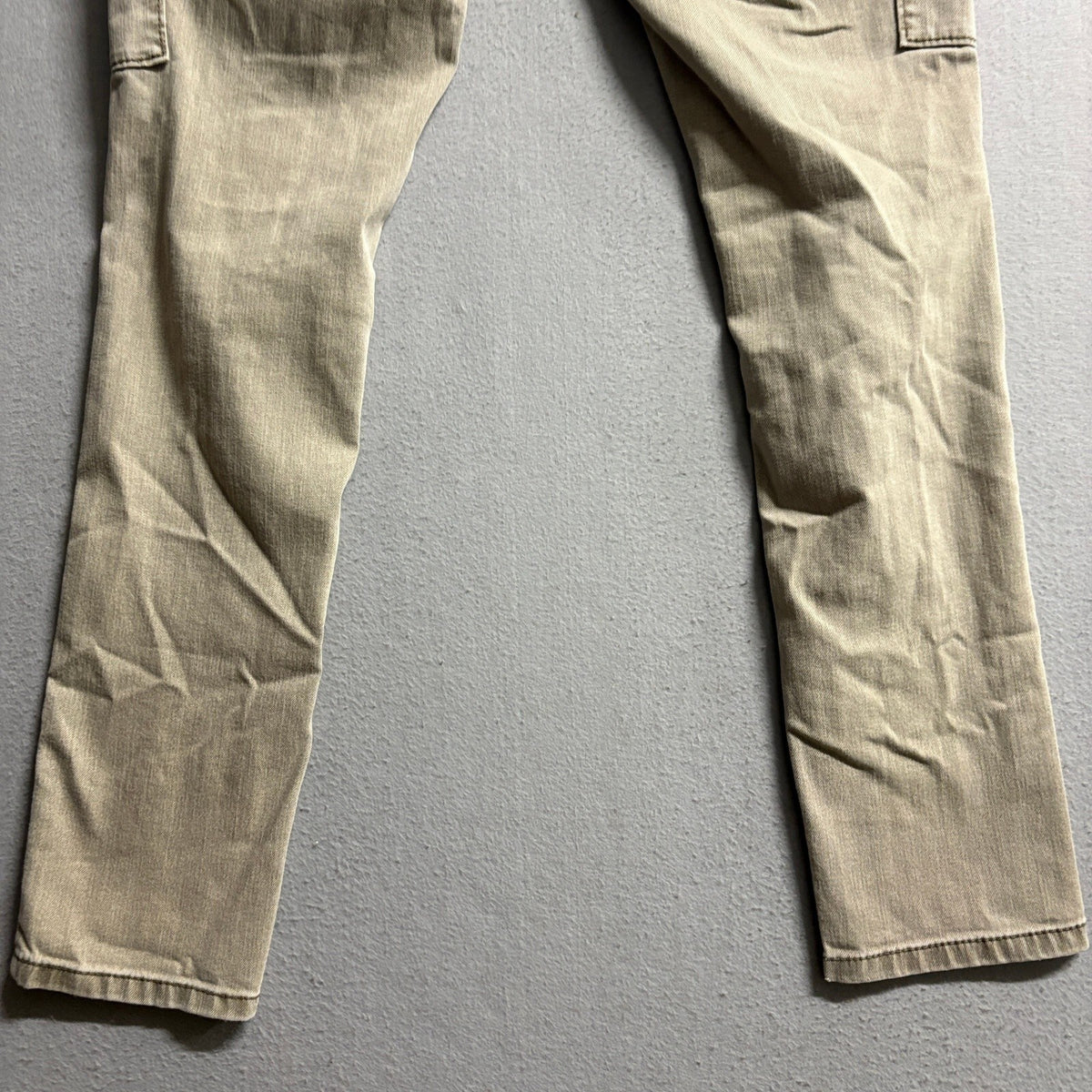 Rue21 Womens Cargo Pants Size 4 Tan Beige Stretch Skinny Leg Utility Low Rise