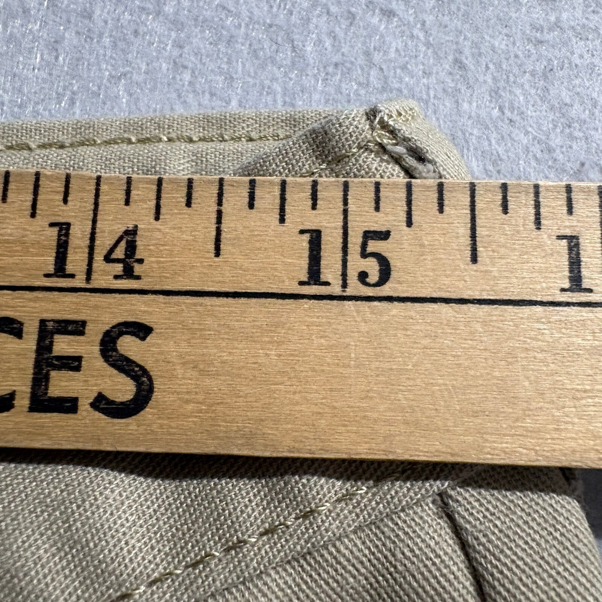 Dickies Pants Mens 30x27 Beige Khaki Workwear Flat Front Chino KP123DS