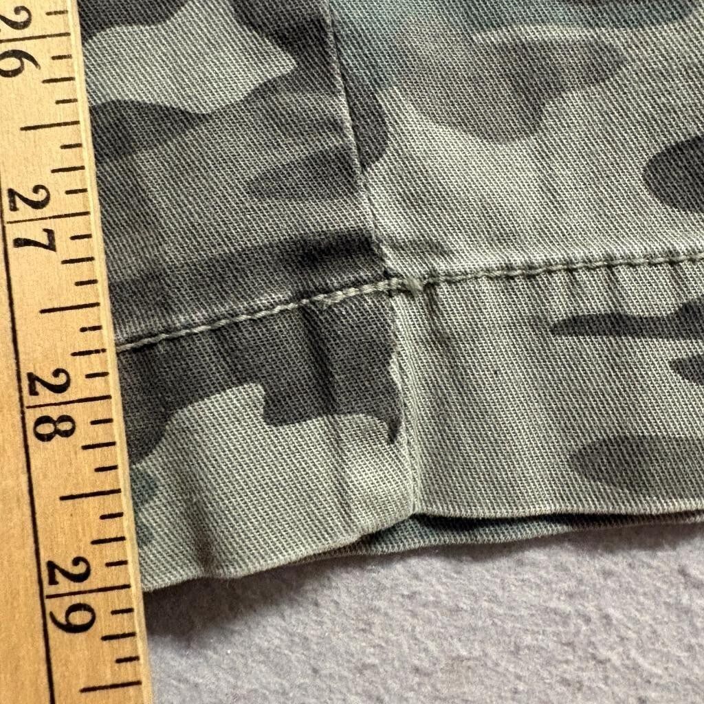 Universal Thread Camo Cargo Pants Womens 12 Green Camouflage Utility Wide Leg