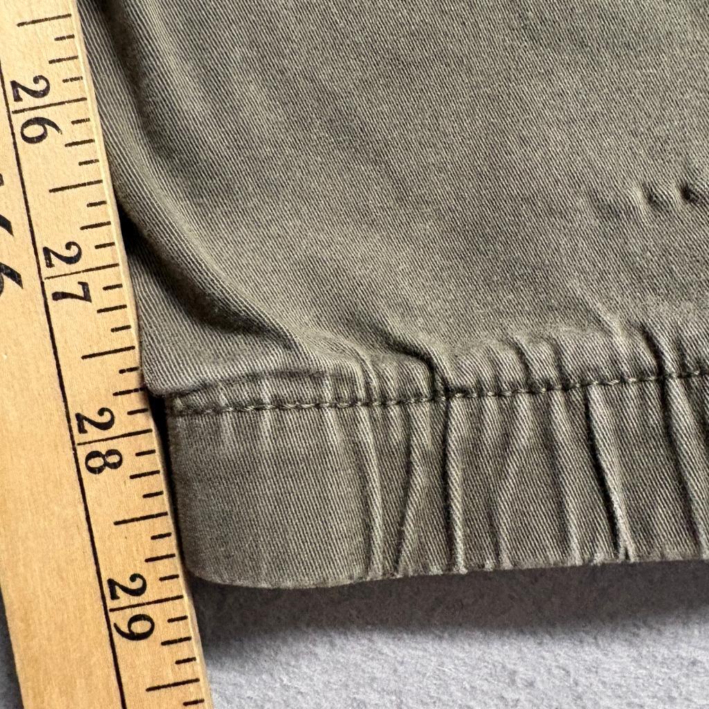Hollister Advanced Stretch Skinny Jogger Cargo Pants Mens Large Green Distressed