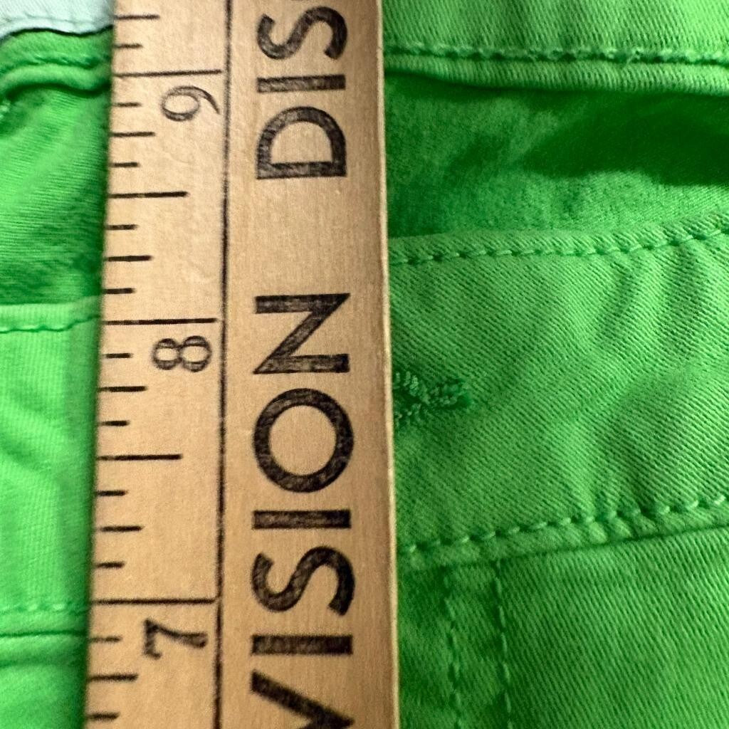Aeropostale Lola Cropped Jegging Jeans Womens 13/14 Lime Green Stretch Denim