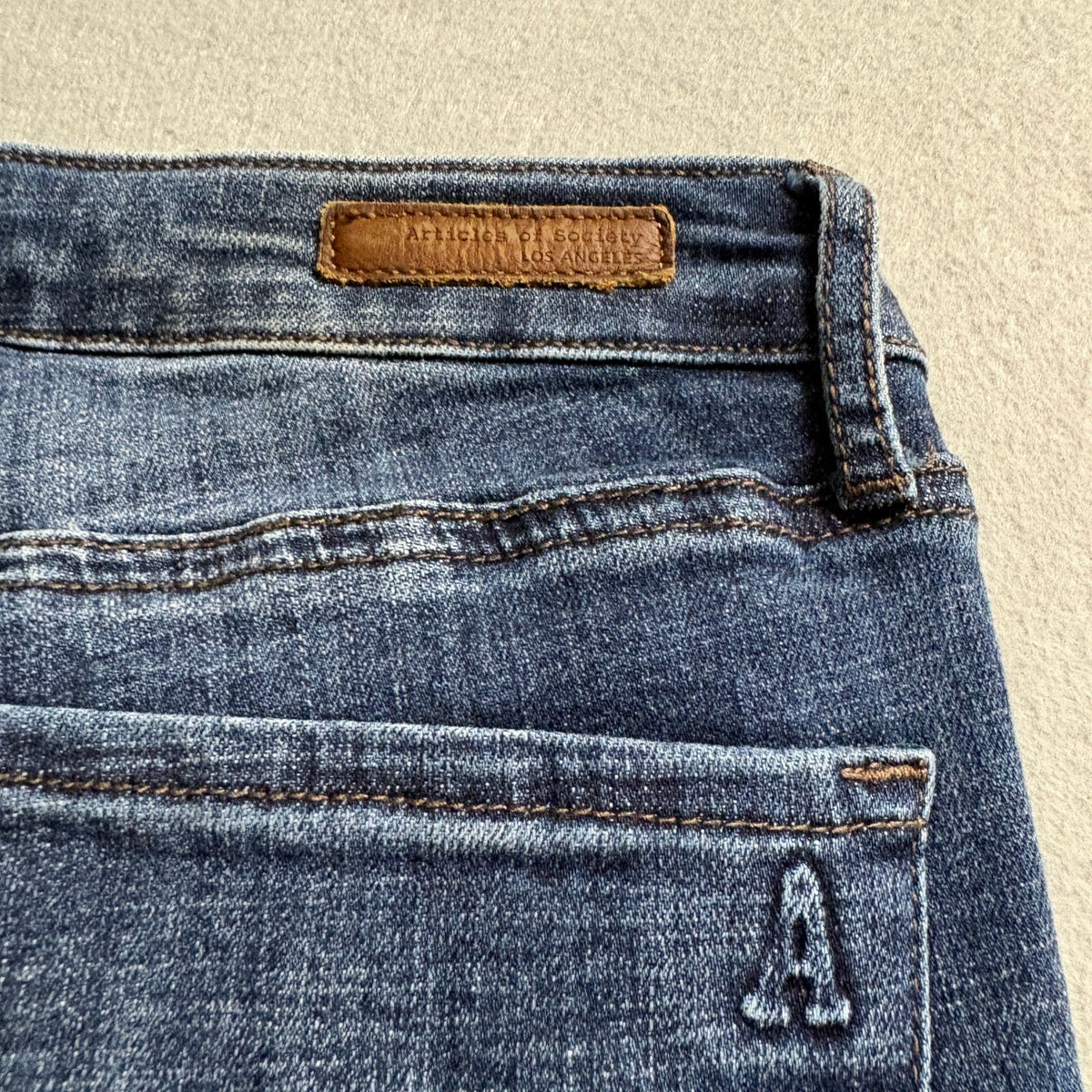 Articles of Society Skinny Jeans Womens 26 Blue Denim Stretch Mid Rise