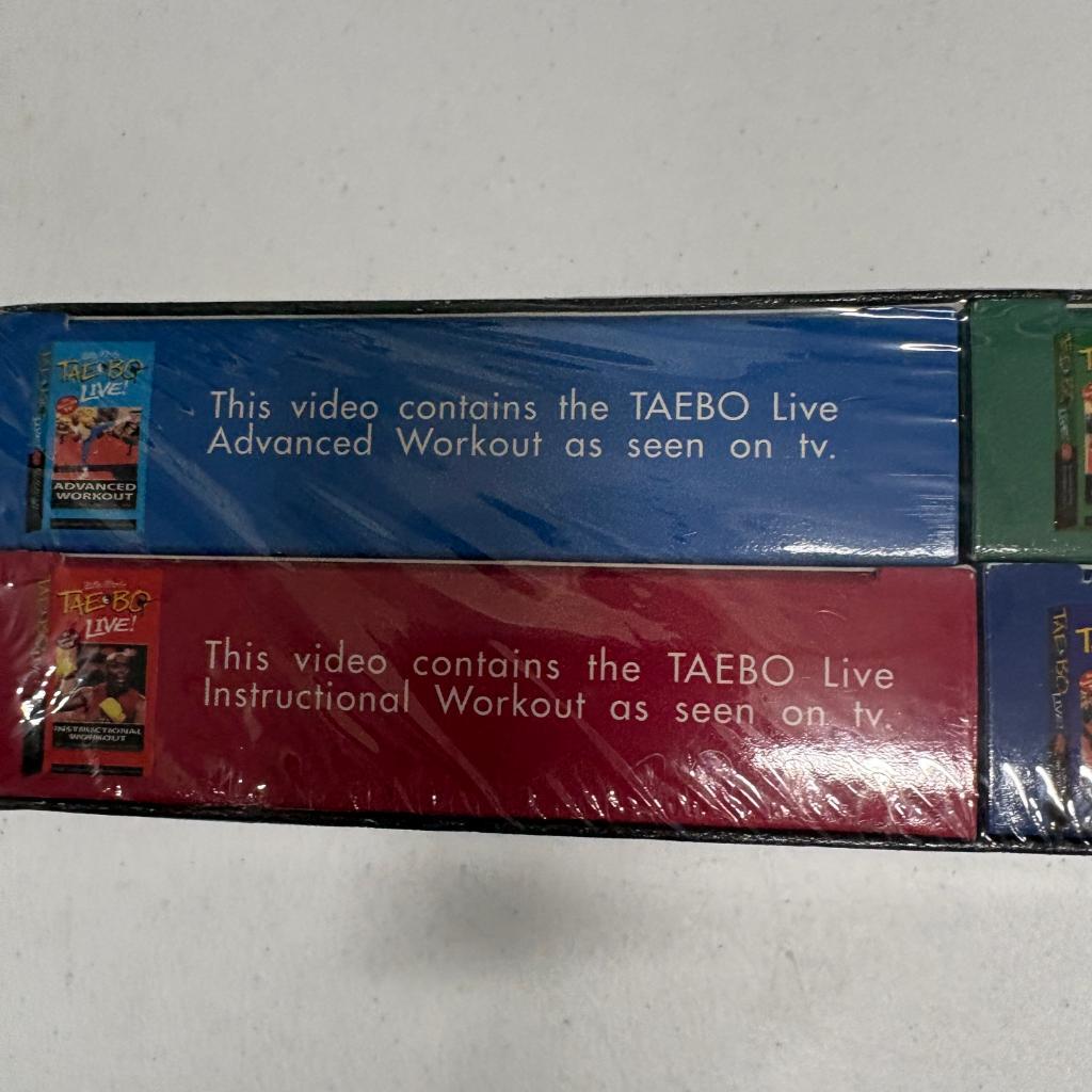 Billy Blanks Tae Bo Live 4 Tape VHS Box Set Brand New Sealed Workout Fitness