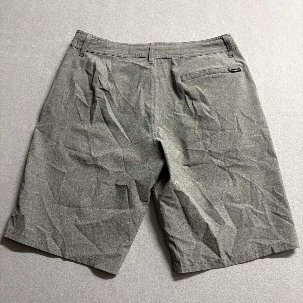 ONeill Hybrid Shorts Mens 32 Gray Boardshorts Walkshorts Stretch Swim Trunks