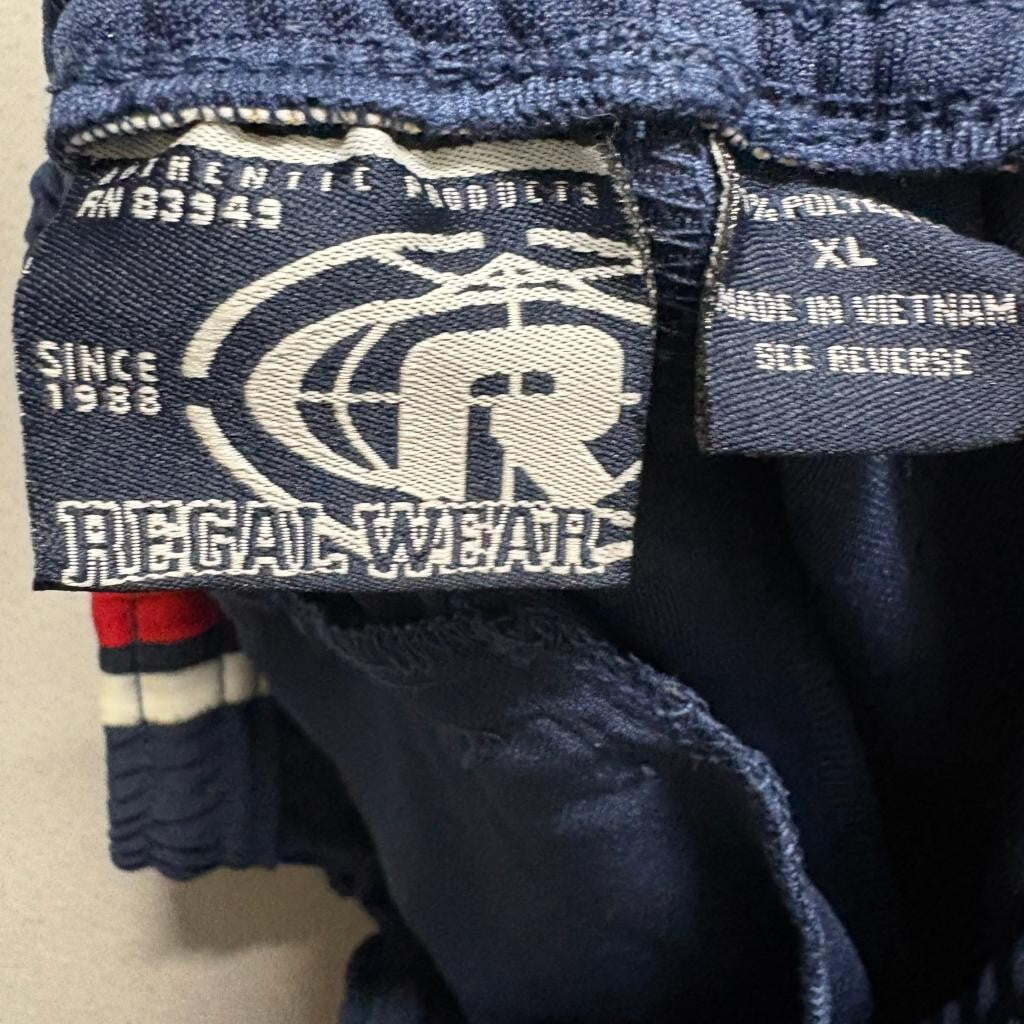 Regal Wear RW 52 Baseball Jersey Shorts Visor Set Mens XL Navy Blue Hip Hop