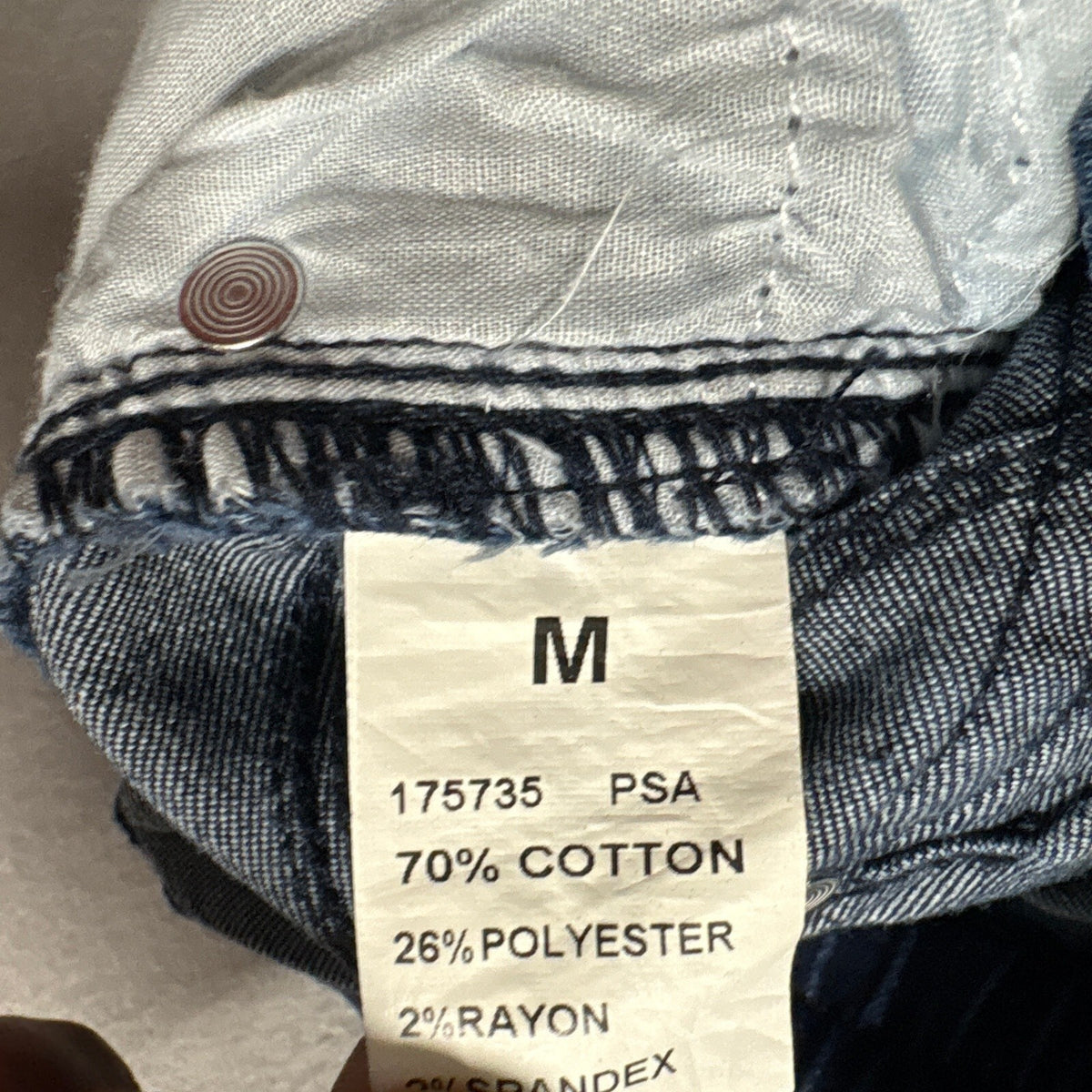 PSA Denim Jogger Jeans Womens Medium Blue Elastic Drawstring Waist Stretch