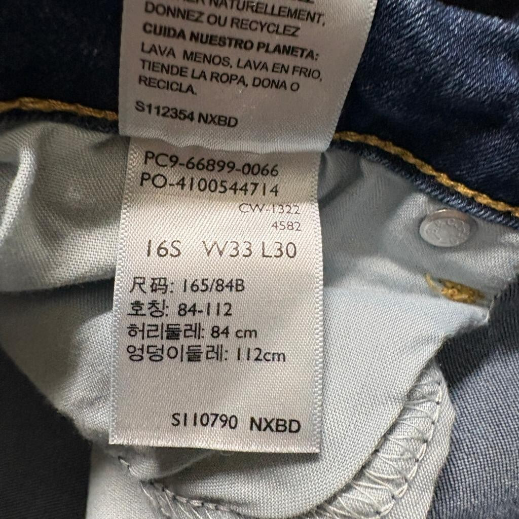 Denizen from Levis Womens 16S Blue Mid Rise Bootcut Jeans Stretch W33 L28