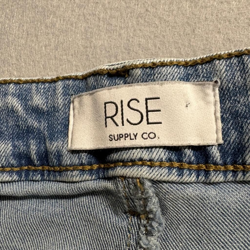 Rise Supply Co Womens Flare Jeans Size 28 Blue Denim Light Wash Bootcut
