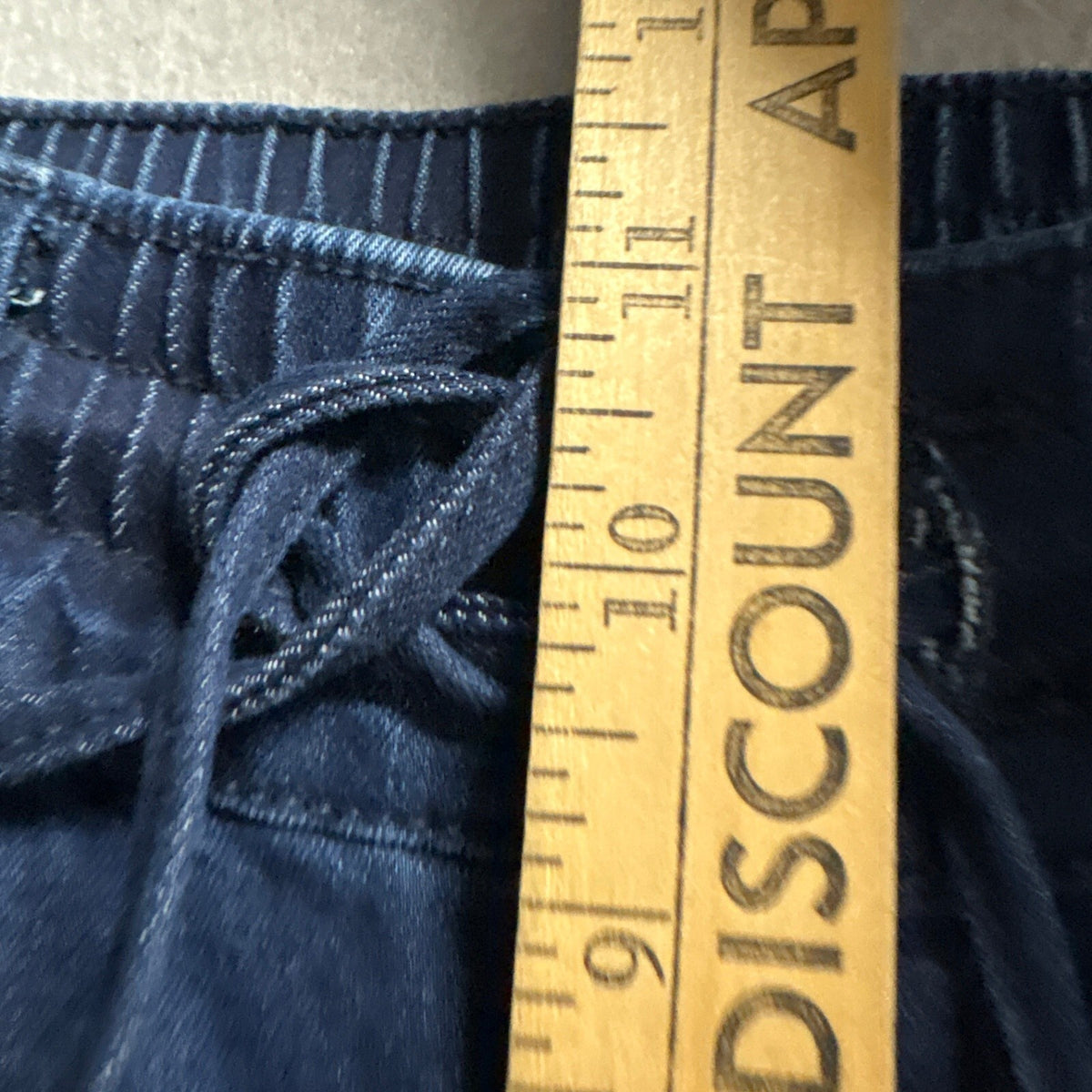 PSA Denim Jogger Jeans Womens Medium Blue Elastic Drawstring Waist Stretch