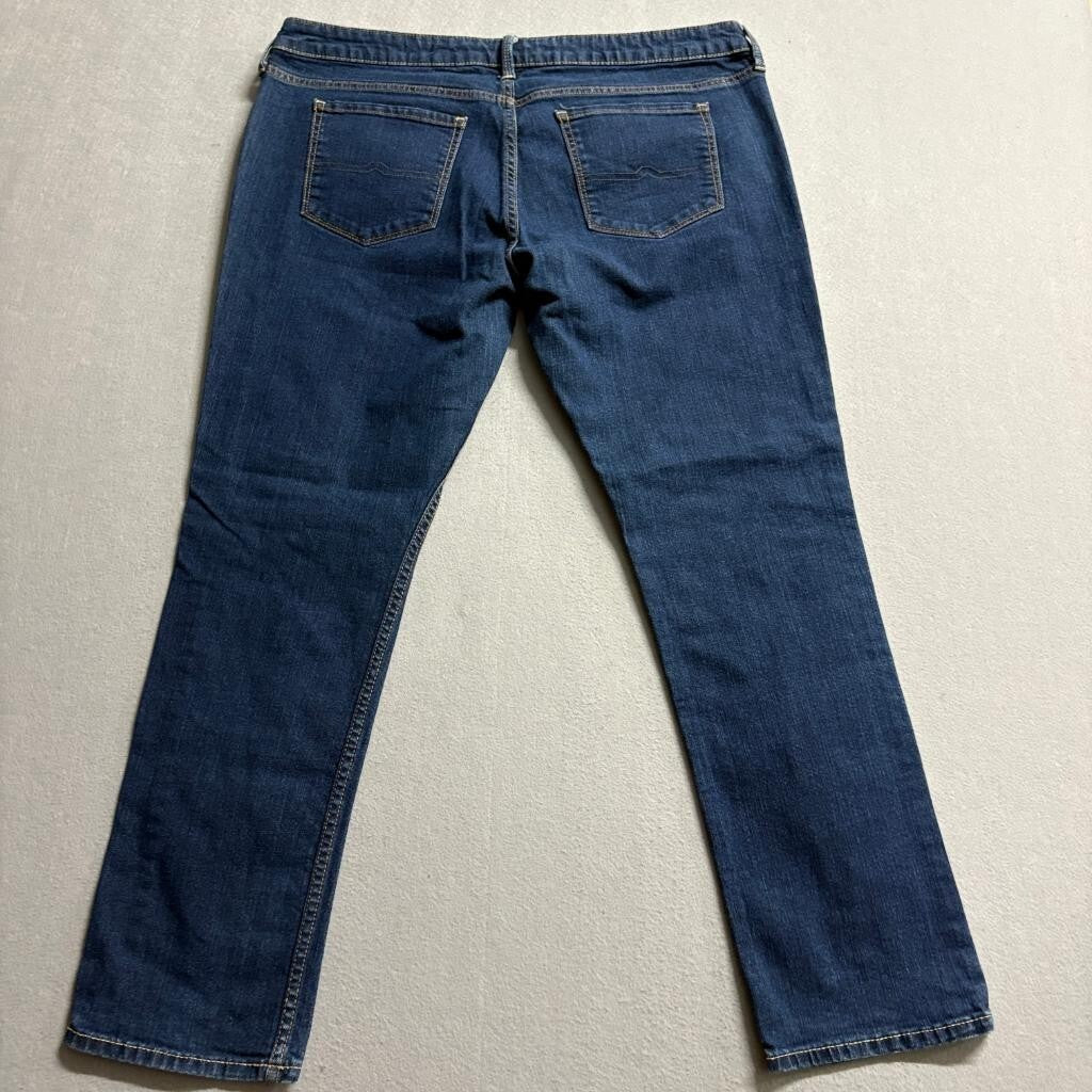 Arizona Jean Co Super Skinny Jeans Womens 17 Short Blue Denim Stretch