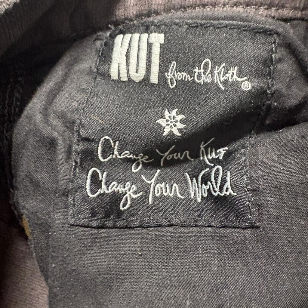 Kut from the Kloth Corduroy Pants Womens 6 Gray Stretch Bootcut Flared