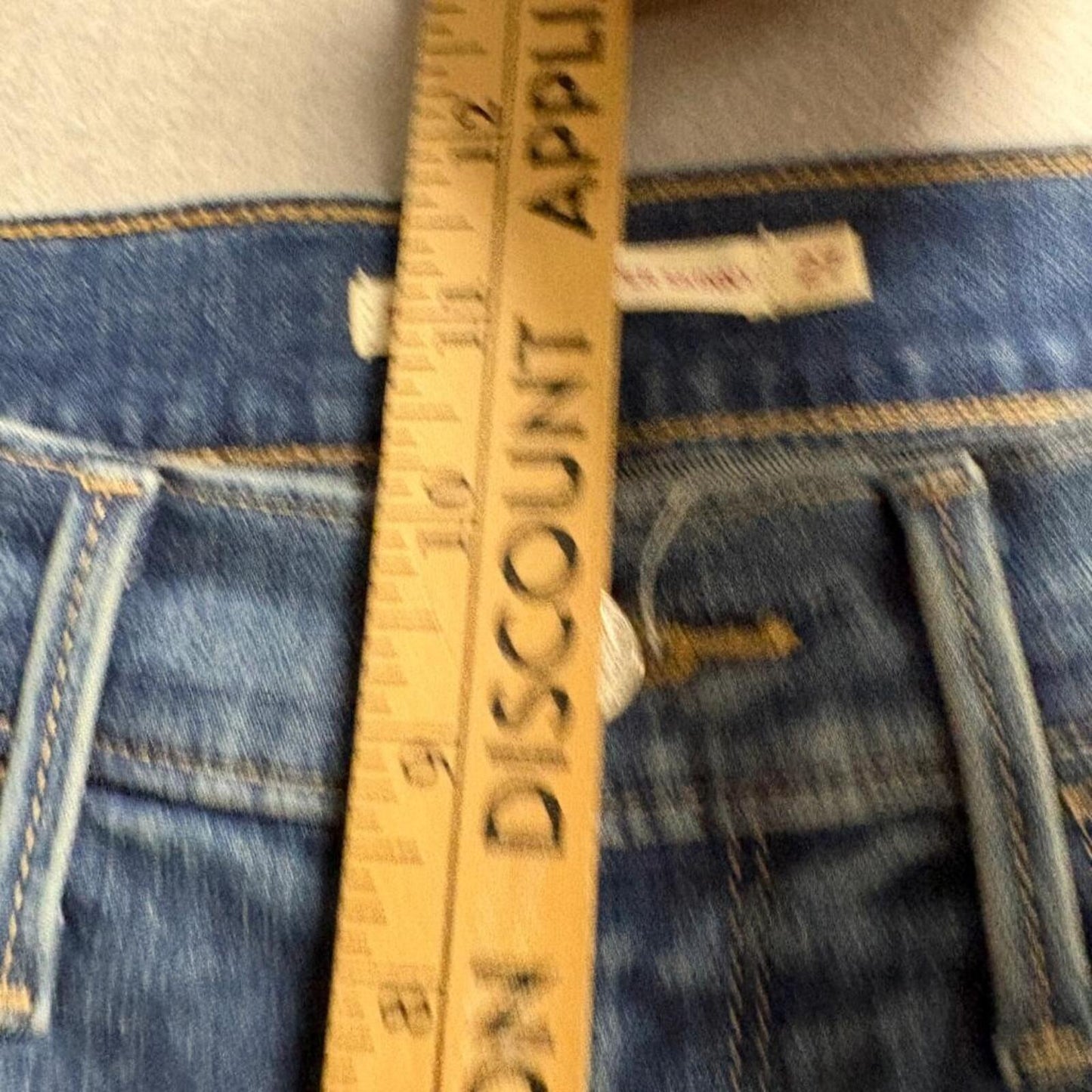Levi's 720 High Rise Super Skinny Jeans Womens 27x30 Blue Distressed Raw Hem