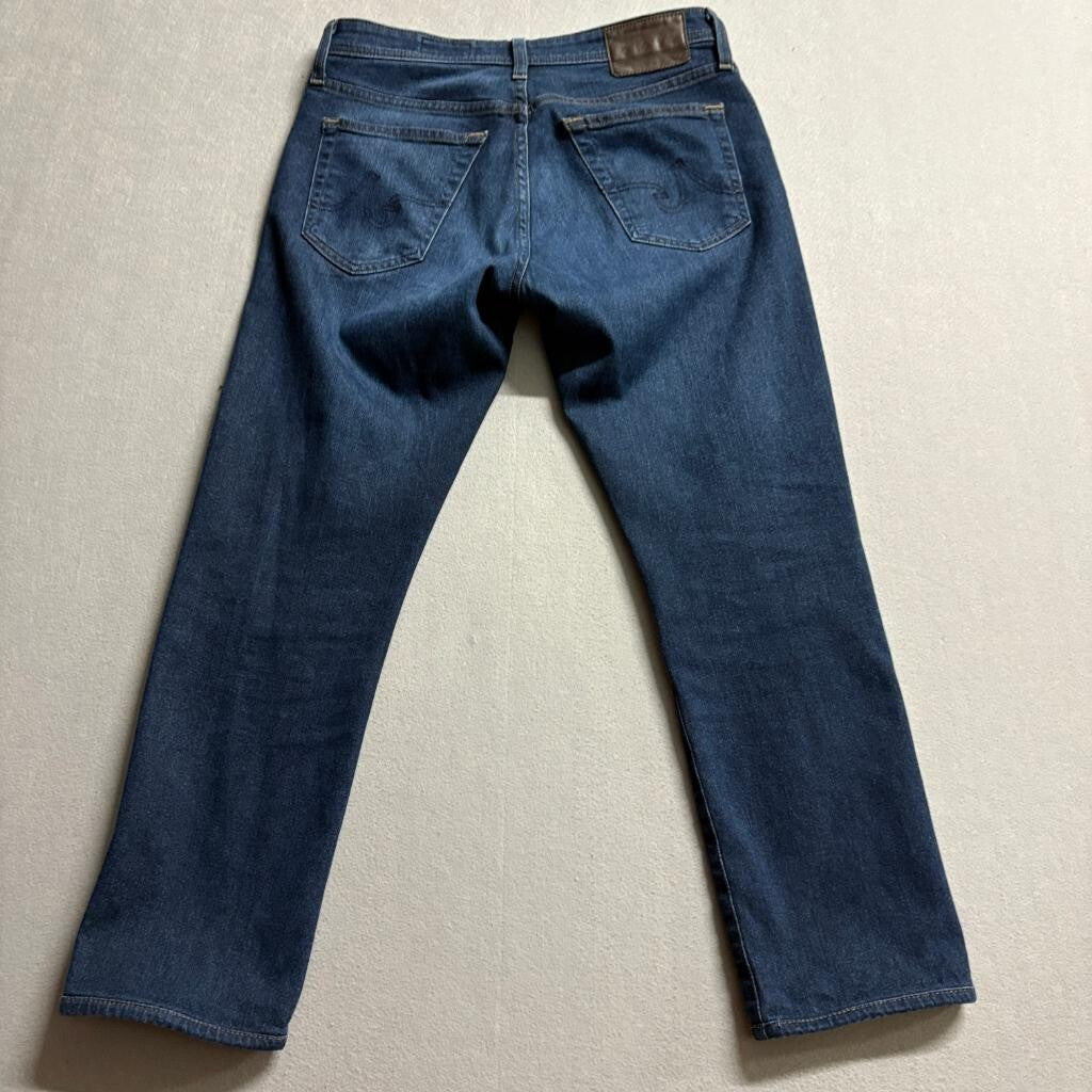 AG Adriano Goldschmied Everett Slim Straight Jeans Mens 30x32 Dark Wash Blue