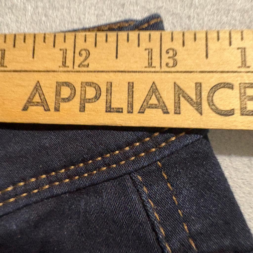 Curve Appeal Skinny Jeans Womens 4/27 Dark Wash Blue Denim Stretch High Rise