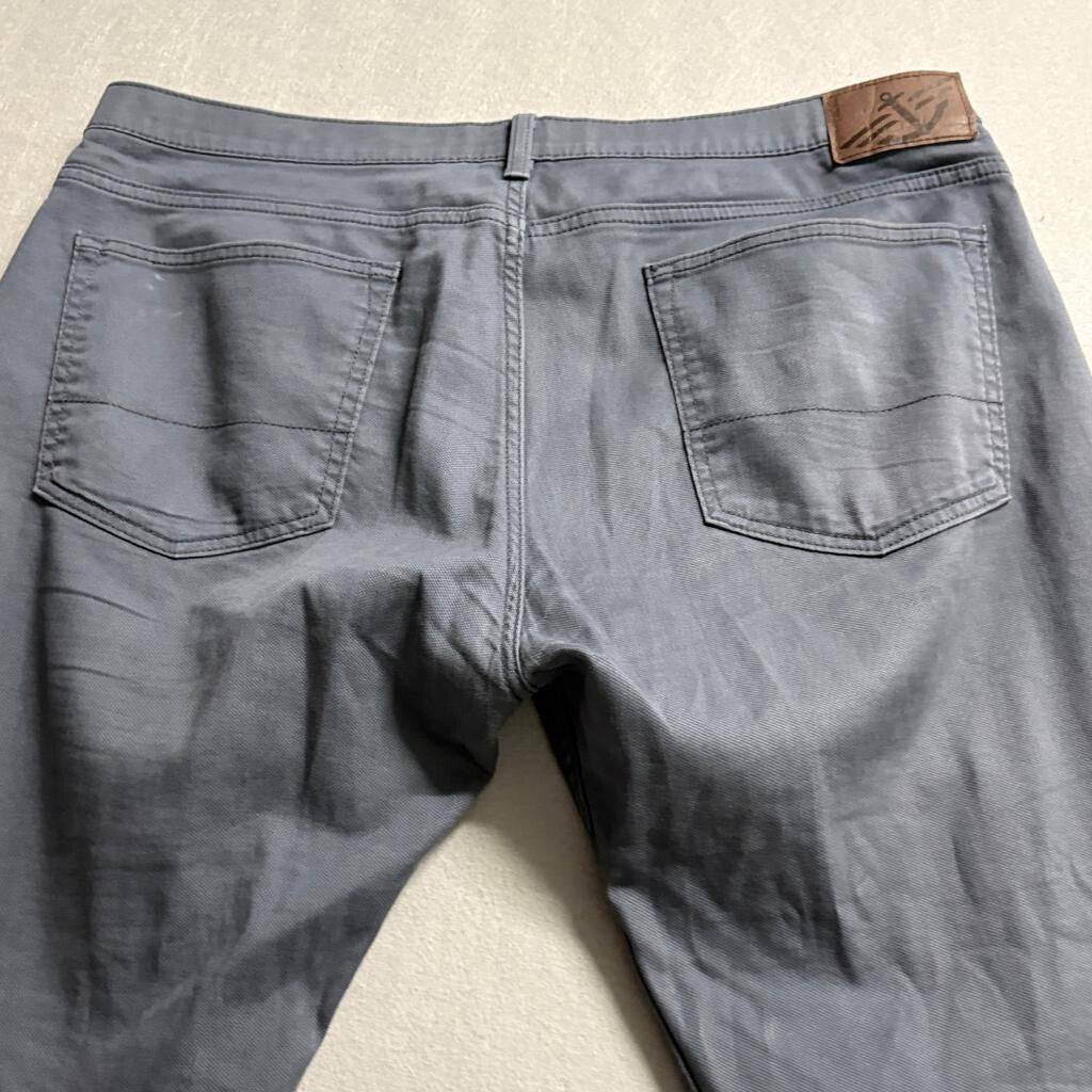 Dockers Straight Fit Pants Mens 36x32 Gray Cotton Blend Chino Casual