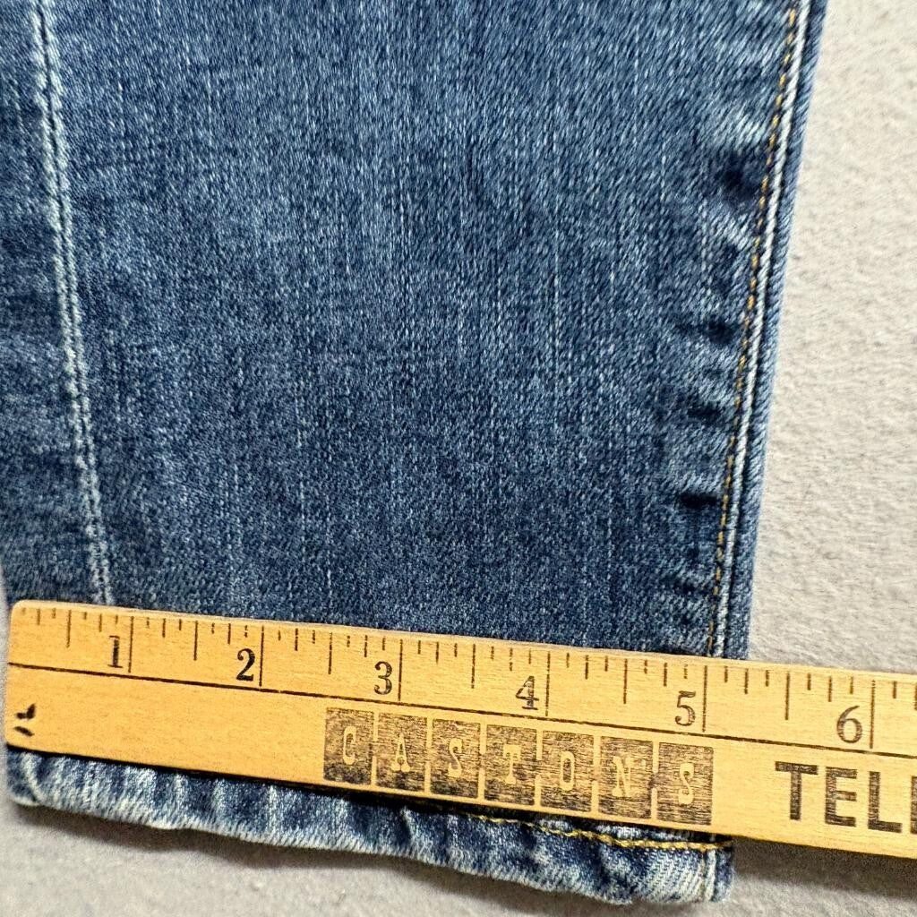 AG Adriano Goldschmied Theory Luxe Nikki Crop Jeans Womens 27 Blue Denim