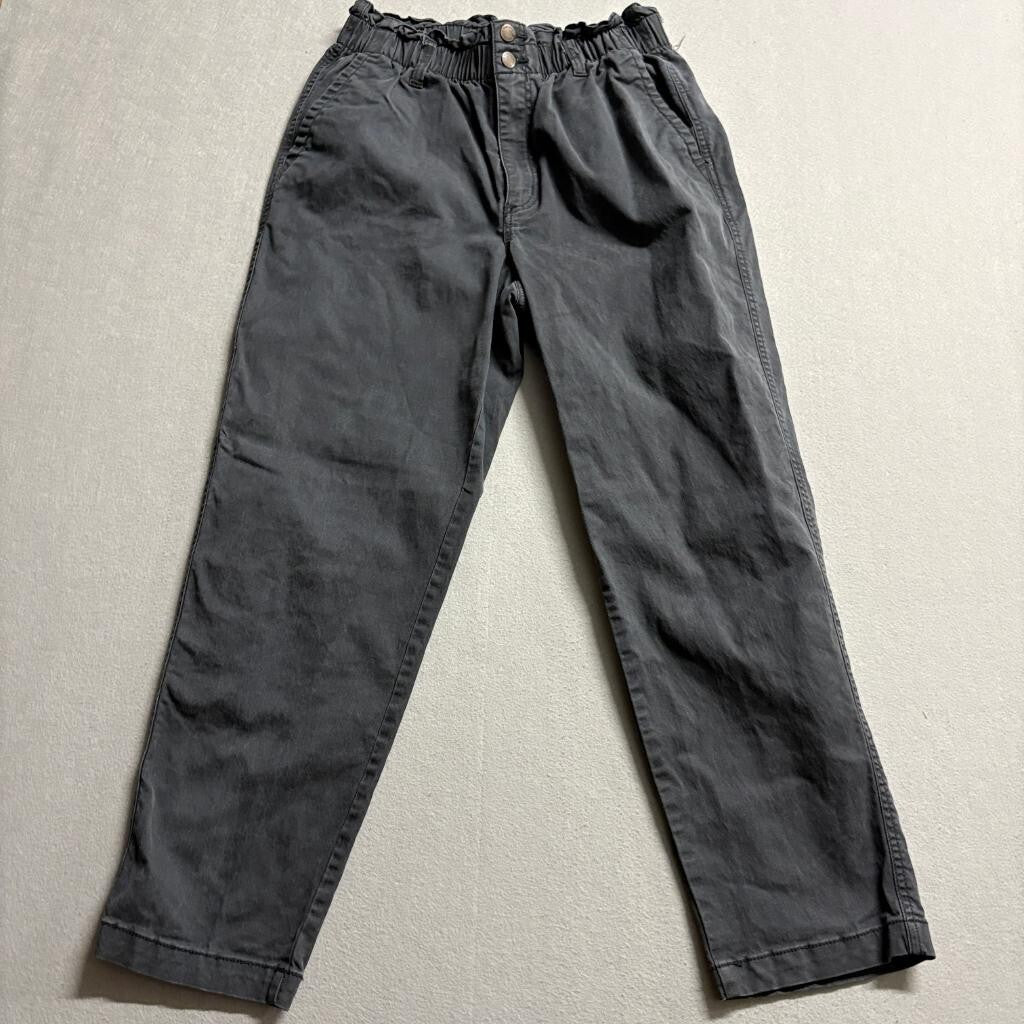 Universal Thread Paperbag Waist Pants Womens 10 Black Cotton Lyocell Stretch