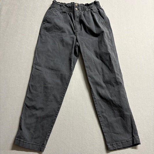 Universal Thread Paperbag Waist Pants Womens 10 Black Cotton Lyocell Stretch