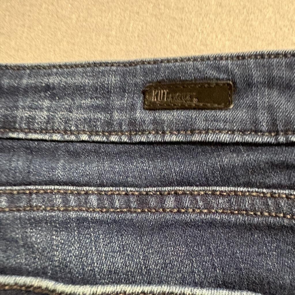Kut from the Kloth Catherine Slouchy Boyfriend Jeans Womens 12 Distressed Blue