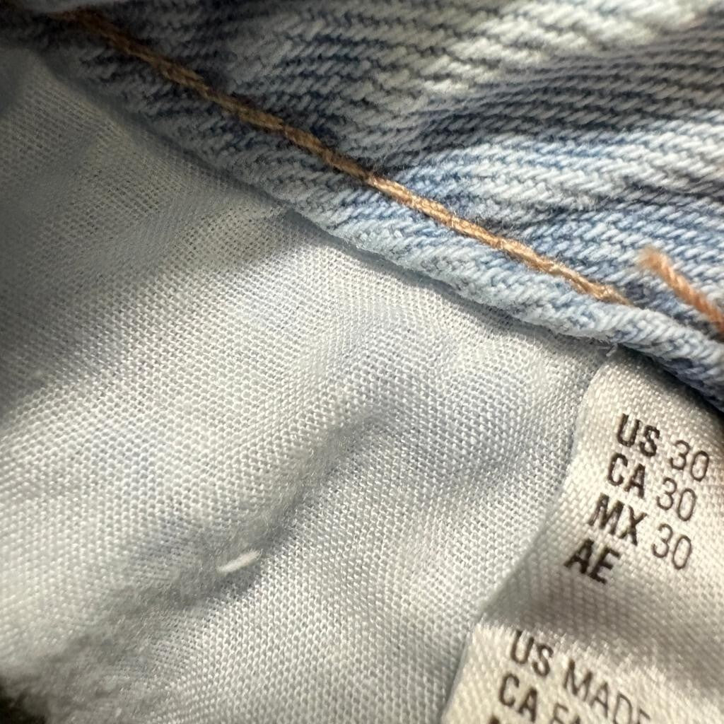 And Now This Womens Jeans Size 30 Light Wash Raw Hem Wide Leg Denim High Rise