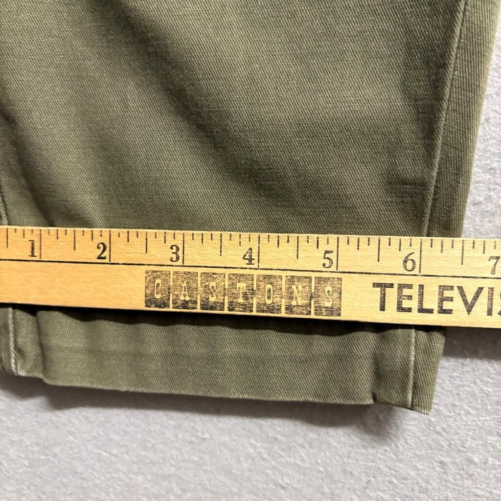 Levis XX Chino Standard Taper Pants Mens 32x30 Olive Green Stretch Twill