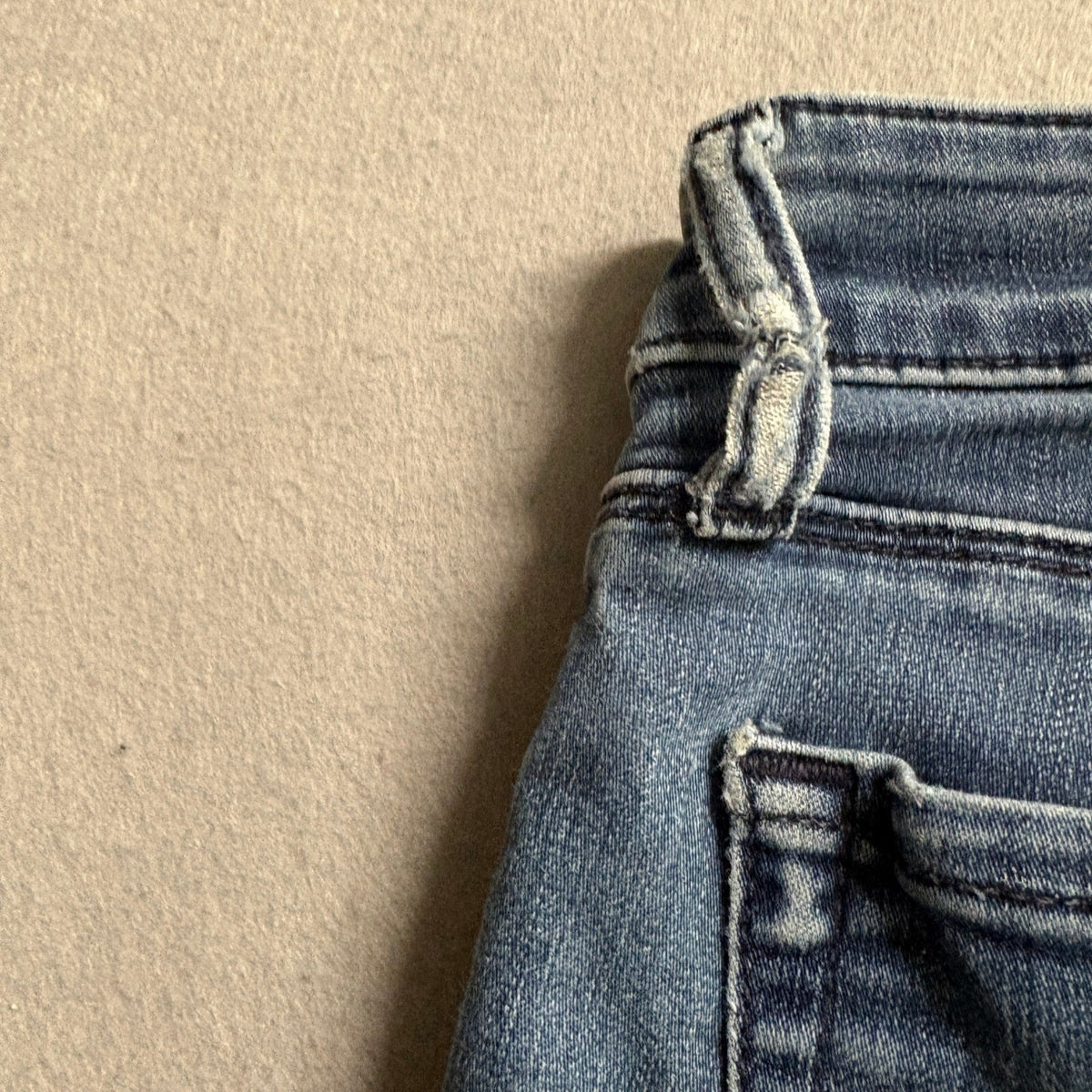 David Kahn Power Stretch Jeans Womens 27 Blue Denim Skinny Leg Made in USA