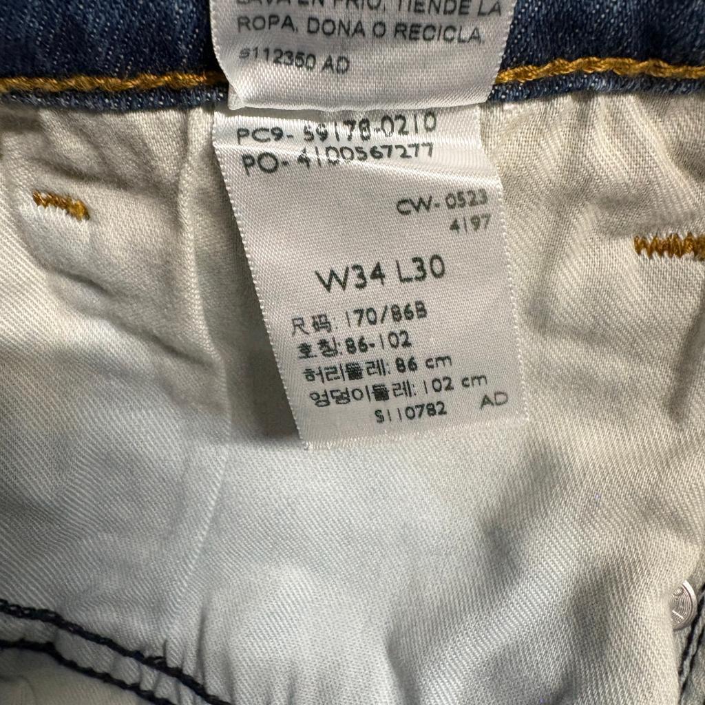 Signature by Levi Strauss Co Mens Slim Fit Jeans 34x30 Medium Wash Stretch Blue