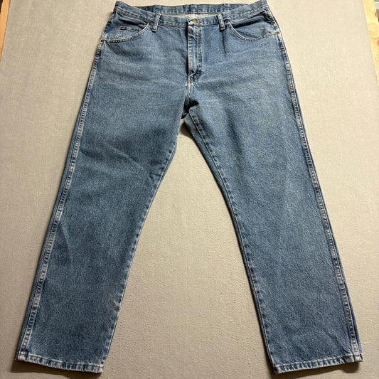 Wrangler Authentics Mens Jeans 40x30 Regular Fit Blue Denim Medium Wash Cotton