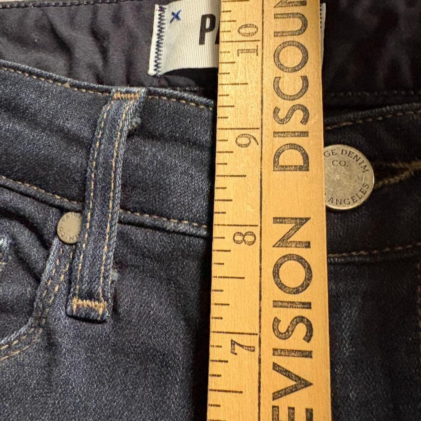 Paige Hoxton Ultra Skinny Jeans Womens 26 Dark Wash High Rise Denim