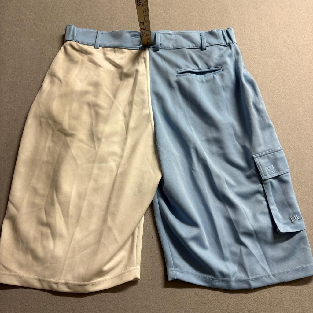 Players Brand Baseball Uniform Set Jersey Shorts Hat XL Sky Blue White 3 Piece